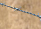 el alambre de púas doble de la torsión de 1.4m m a de 2m m galvanizó superficial
