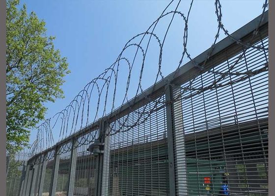 BTO10 BTO22 BTO30 Flat Wrap Razor Wire Offers Effective But Neat Barrier Solution