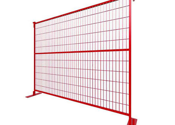 Red Movable Fence Temporary Fence Portable Construction Fence