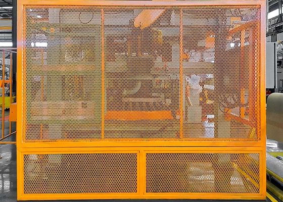 Expanded Metal Machine Guard – Safety Barrier Between Workers and Machines