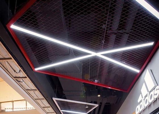 Expanded Metal Ceiling Fireproof Heat Insulation Penyerapan Kebisingan Untuk Dekorasi Interior Bangunan Atas