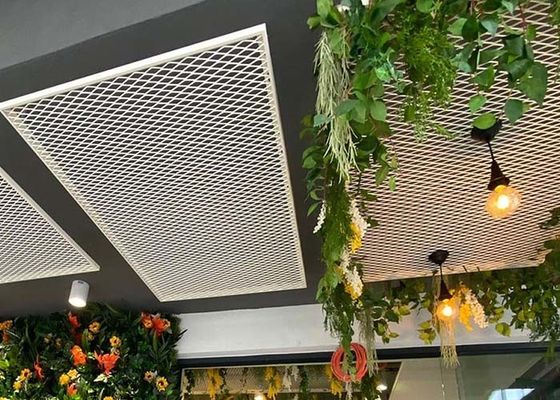 Expanded Metal Ceiling Fireproof Heat Insulation Penyerapan Kebisingan Untuk Dekorasi Interior Bangunan Atas