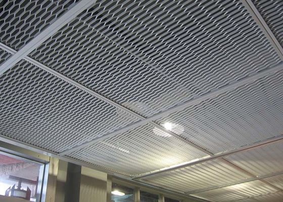 Expanded Metal Ceiling Fireproof Heat Insulation Penyerapan Kebisingan Untuk Dekorasi Interior Bangunan Atas