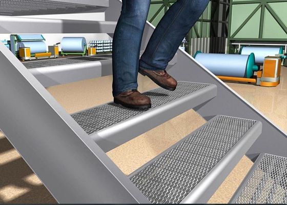 Expanded Metal Stair Tread Anti-Skid Galvanized Carbon Steel