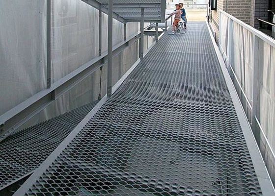 Expanded Metal Walkway – Rigid , Anti Skid and Safe For Construction Projects