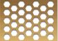 হেক্সাগোনাল হোল ছিদ্রযুক্ত ধাতু শীট বহুমুখী, স্থির এবং স্থপতি এবং বেড়ার জন্য অর্থনৈতিক