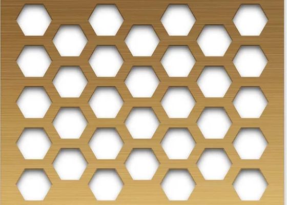 Hexagonal Hole Perforated Metal Sheet Versatile, Stable And Economical For Architect And Fence