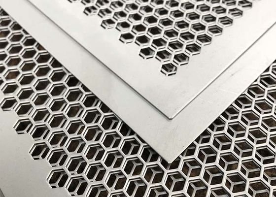 Hexagonal Hole Perforated Metal Sheet Versatile, Stable And Economical For Architect And Fence