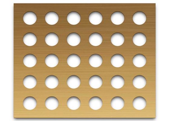 Perforated Brass Sheets Corrosion Resistant, Durable and Aesthetic For Architecture and Decoration