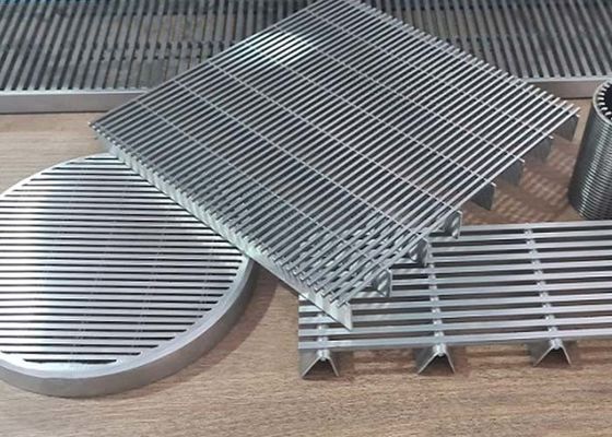 Architectural Decorative Wedge Wire Panels and Cylinders for Various Building Decoration Projects