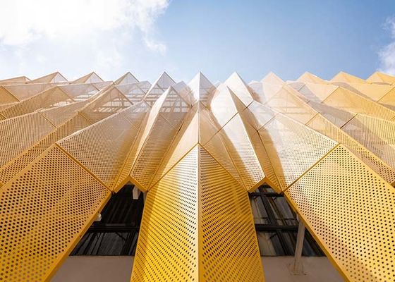 Perforated Metal Building Facade combination of function and aesthetics for Architectural Facade Design