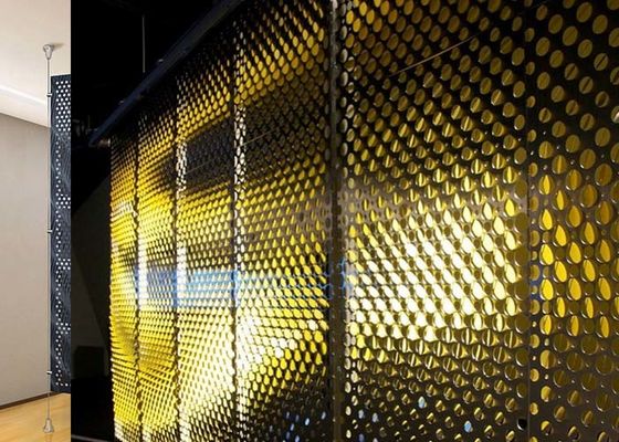 Perforated Metal Partition Wall 0.3-12mm Thickness 1.2-2.4m Length