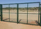 F654 F900 Chain Link Double Swing Gate Zinc Coated With Round Post