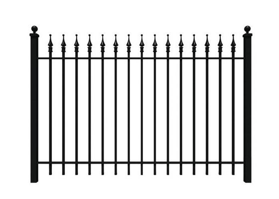 Geschweißtes heißes Bad Schmiedeeisen-Zaun-Panels With Finials galvanisierte