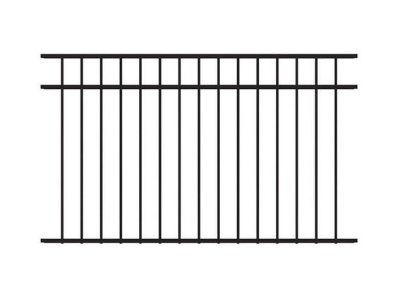 Welded Wrought Iron Fence Panels With Finial Hot Dip Galvanized