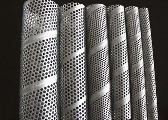 Pantalla de filtro inoxidable perforada del tubo del espiral Mesh Drainage Wire Mesh