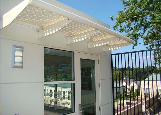Perforated Metal Sunshade Panels Aesthetically And Ventilated for Architectural Sun Control System