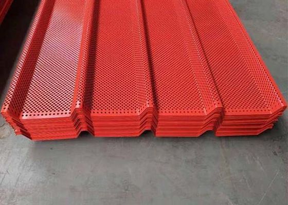 Corrugated Perforated Metal Panels Customized Arbitrary Patterns For Architectural Metal Panels