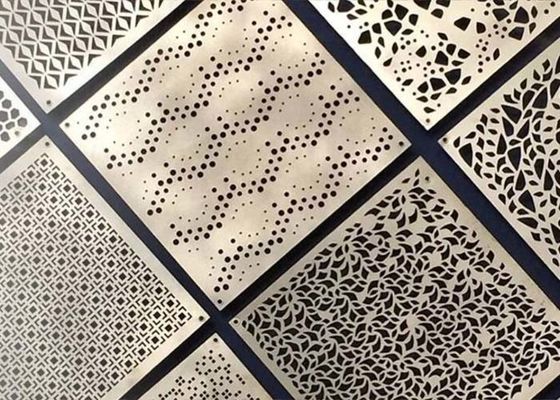 Laser Cut Perforated Metal Panels 1-25mm Thickness Custom Sizes