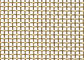 seguridad el 1.5m de cobre amarillo Mesh Roll Plain Weave del metal de la pantalla del insecto del 1.2m