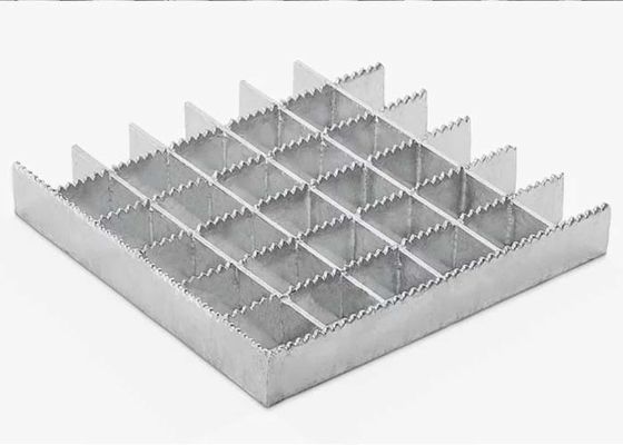 Serrated Welded Steel Grating High Bearing Capacity and High Security for Industrial, Civil and Commercial Buildings