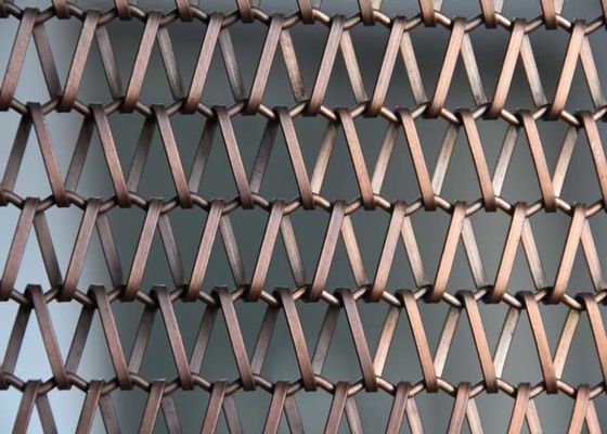 Architectural Metal Conveyor Belt Fashionable And Firm Structure For Building Facade
