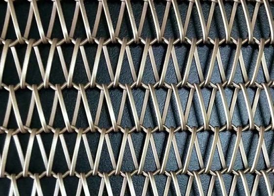 Architectural Metal Conveyor Belt Fashionable And Firm Structure For Building Facade