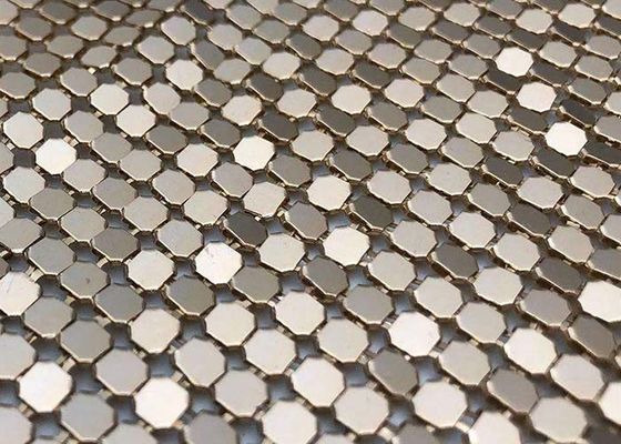 Scale Mesh Curtain with Unique Texture and Bright Surface