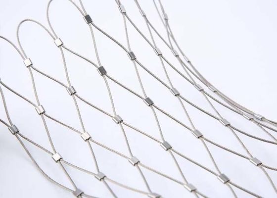 Architectural Rope Mesh For Building Facade, Railing Filler Mesh, Fencing, Zoo Mesh,Helideck Perimeter Safety Netting