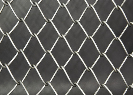 Diamond 1.2mm Wire Mesh Chain Link Fence Pvc Coated In Animal Feeding And Roads