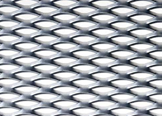 Galvanized Steel Expanded Metal Mesh 4x8ft 0.312in Thick Diamond Pattern