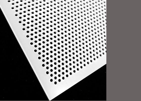 White Pvc Plastic Perforated Mesh Panel For Food Industry