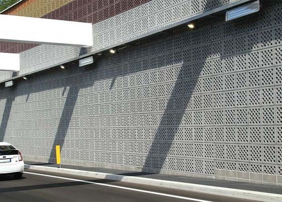 Galvanized Or Aluminum Noise Barrier For Highway And Railway