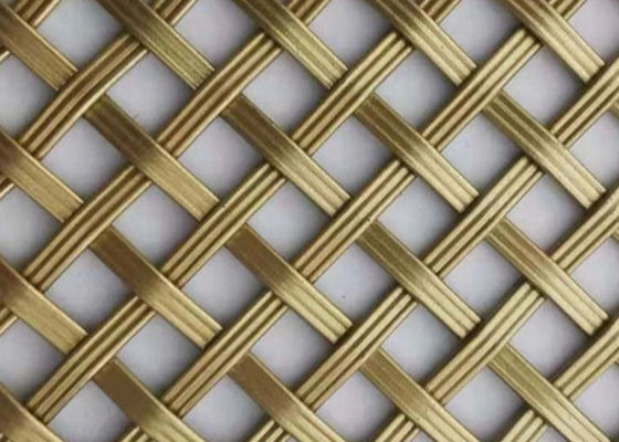 Antique Brass SS 1mm Crimped Woven Wire Mesh Screen