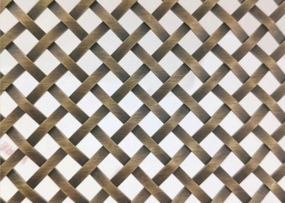 Antique Brass SS 1mm Crimped Woven Wire Mesh Screen