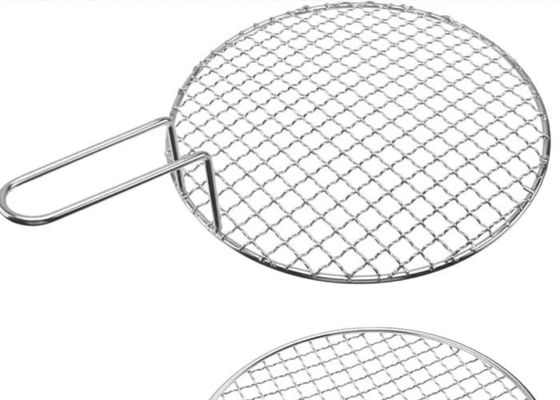 Crimped Metal Barbecue Grill Mesh Covered Edge For Bbq Grill Rack