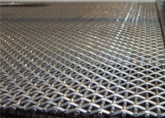 304 stainless steel Woven Wire Screen Lock Crimped untuk Vibration