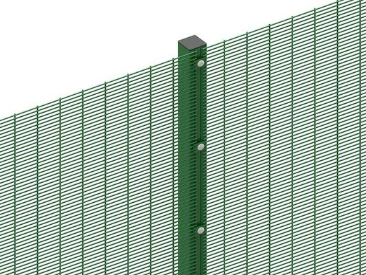 80 × 80mm 358 Yüksek Güvenlik Çit Sıcak Daldırılmış Galvanizli Tel + Pvc Boyalı Sert