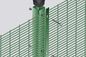 80 × 80mm 358 Cercas de alta seguridad de alambre galvanizado en caliente + PVC pintado rígido