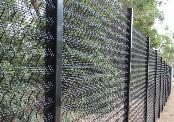 60 × 60 Mm Post Pressed 358 Security Fence Horizontal V Shaped Beams