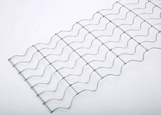 Galvanized Welded Wire Mesh 2.4mm Dia 25.4mm Opening for Pipeline