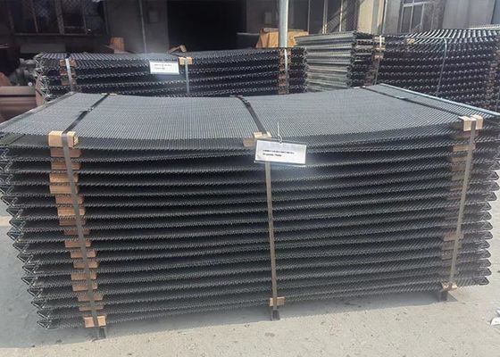 Woven Vibrating Mining Screen Mesh Size 12.5mm Double Crimped