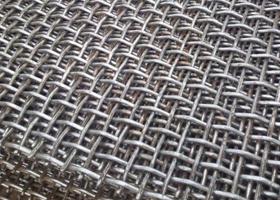 Sợi Vibrating Mining Screen Mesh kích thước 12,5mm Double Crimped