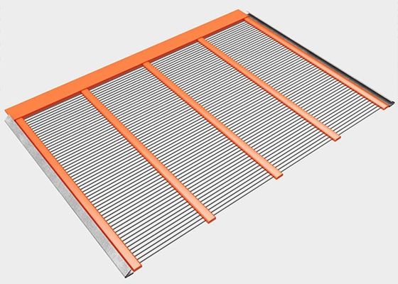 PU Support Strip Straight Wire Self Cleaning Screen Mesh