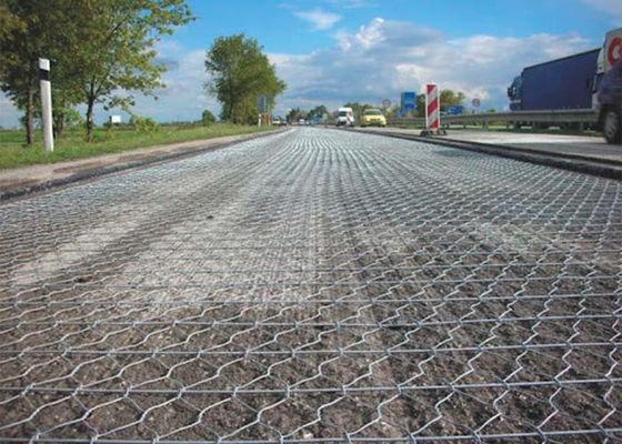 MESH Reinforced Hexagonal Wire Mesh To Strengthen The Road