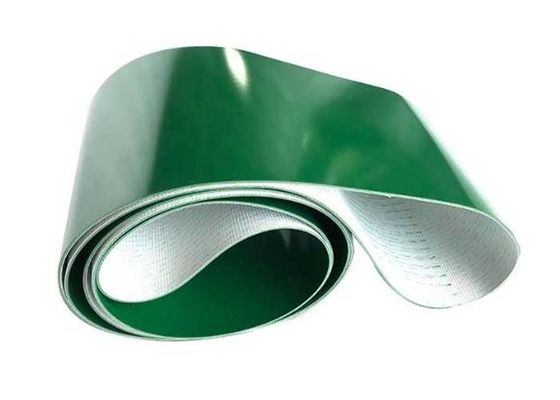 El tamaño de la cinta transportadora de PVC verde es de 2 a 13 mm.