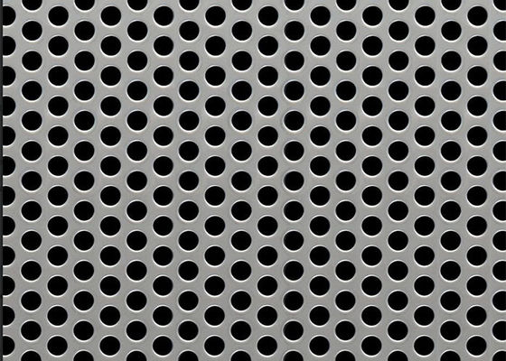 Staggered Center Perforated metal Sheets ASTM B209 Standard Various Materials Open Areas 5% - 79%