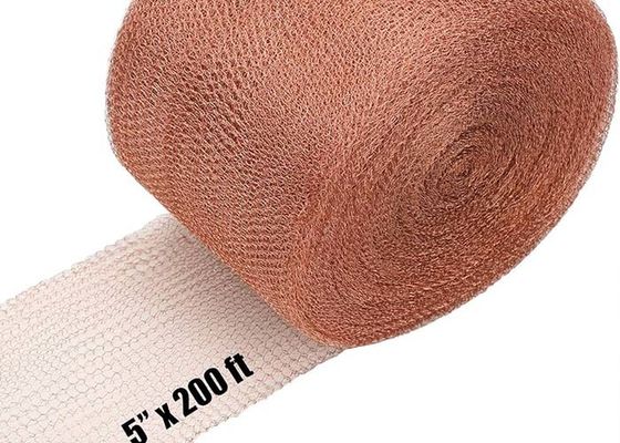 Pure Copper Knitted Mesh Divided Into Round Wire And Flat Wire