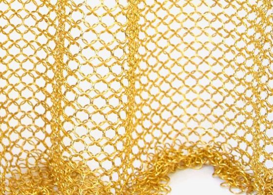 Aluminum 0.8 Mm Wire Diameter Chainmail Curtain Decorative Ring Metal Mesh Excellent Durability And Flexibility