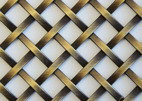Bronze Decorative Metal Architectural Woven Wire Mesh